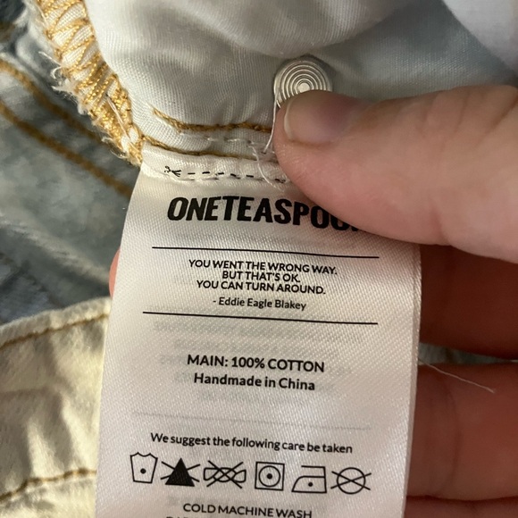 NEW!!!! One Teaspoon Brando Stevies Shorts Light‎ Wash High Waist Classic Sz 26 - Picture 6 of 11
